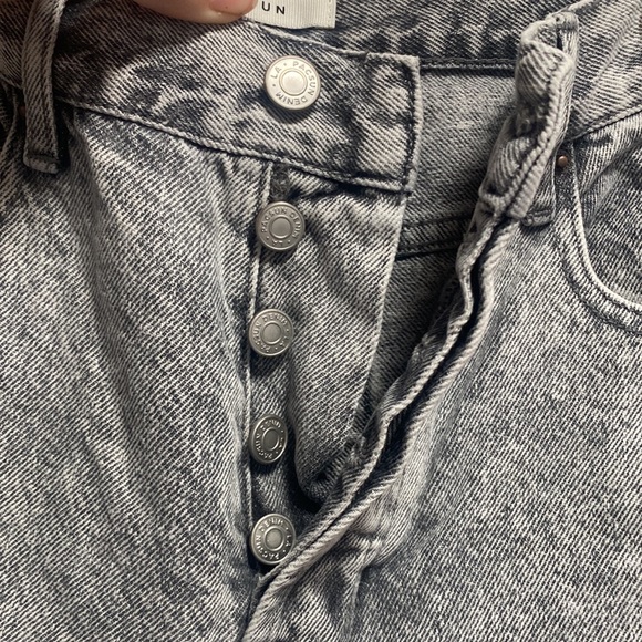 PacSun grey button up high rise straight jean size 26 - Picture 5 of 5